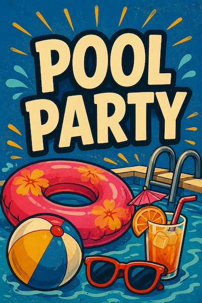 Pool Party charades pack